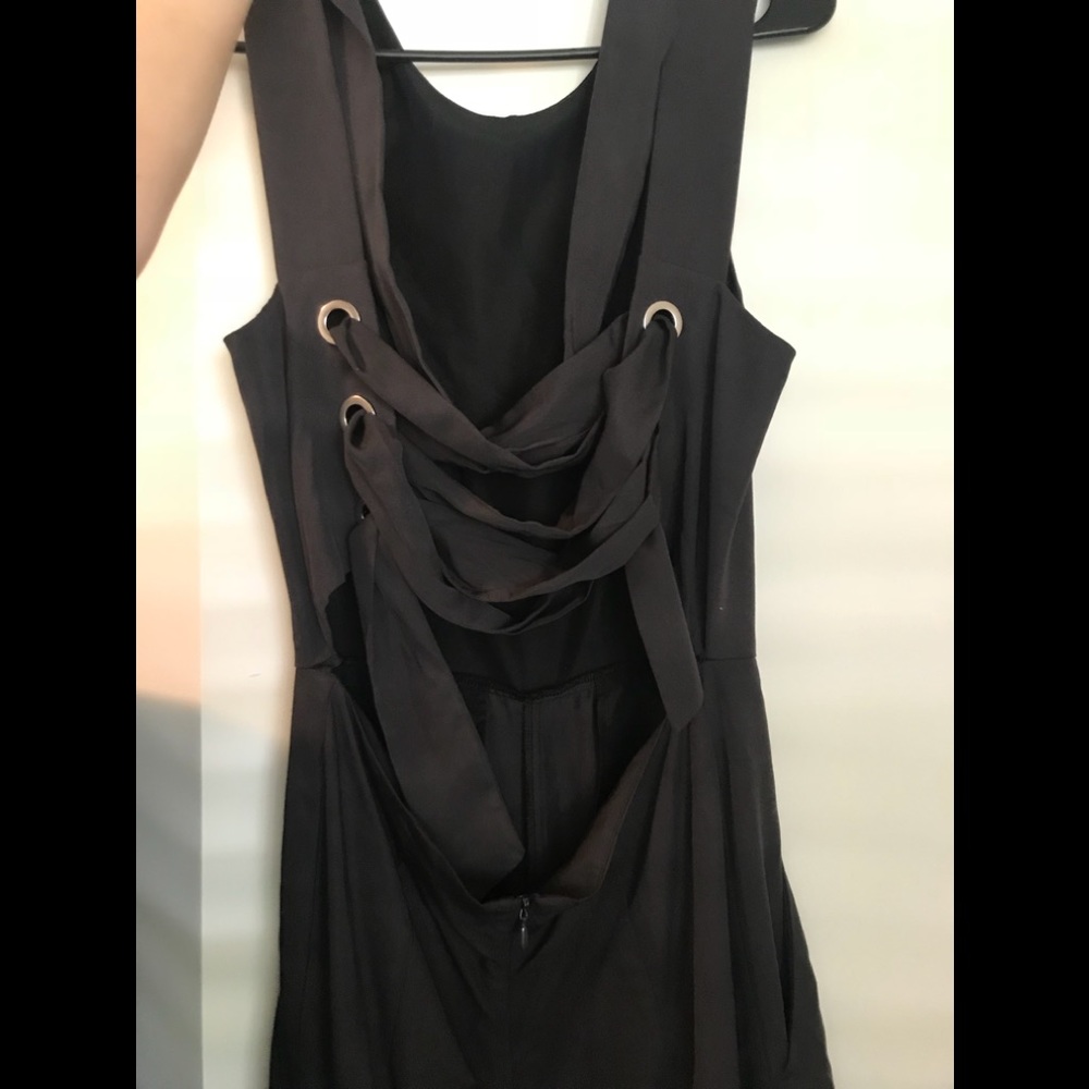 Black- H&M romper with tie up back